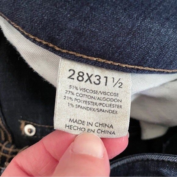 BKE Denim Stella Mid Rise Skinny Jeans Women’s Size 28R Dark Wash | READ DISC. - Picture 7 of 12